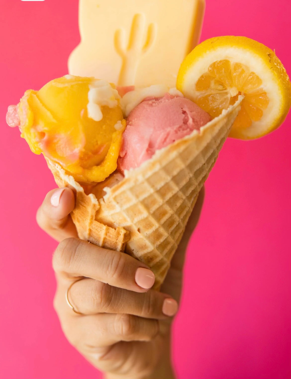 Arizona Prickly Pear Sorbet