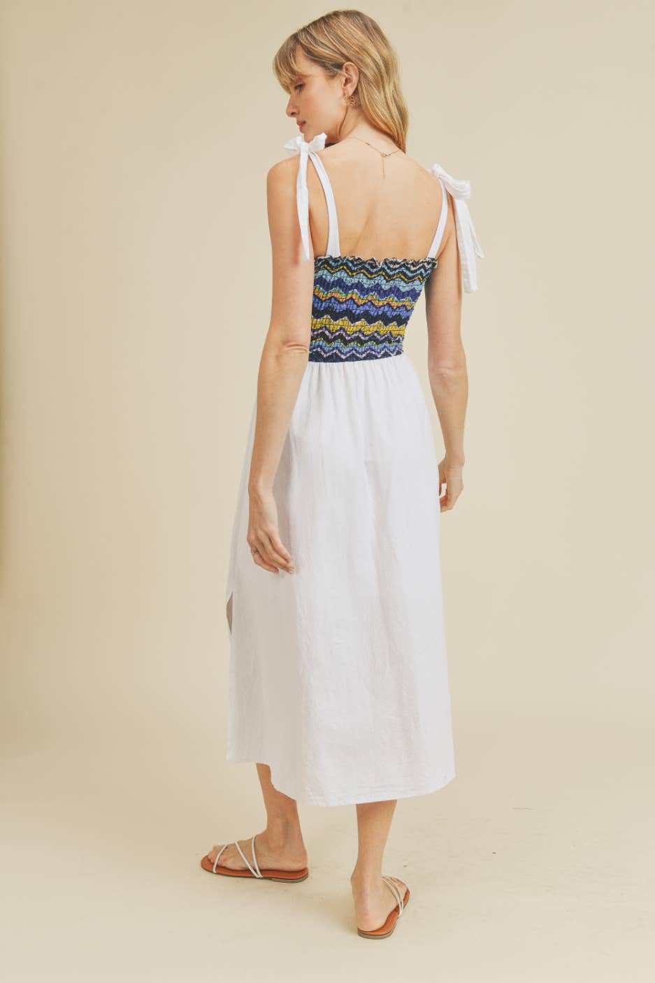 ISD1193 French Violet Crochet Top Dress Blue