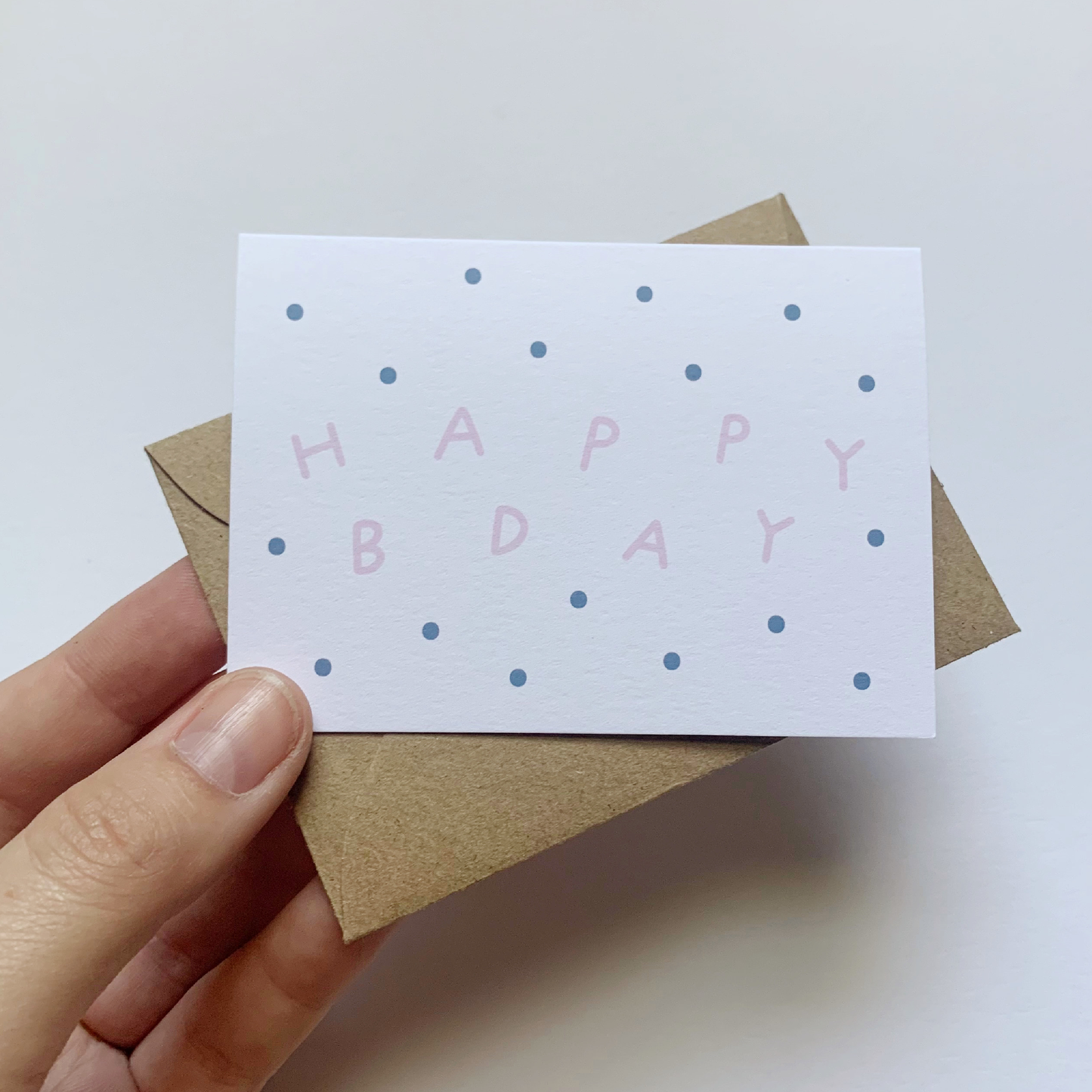 Tiny Enclosure Card - Happy Bday (new paper!)