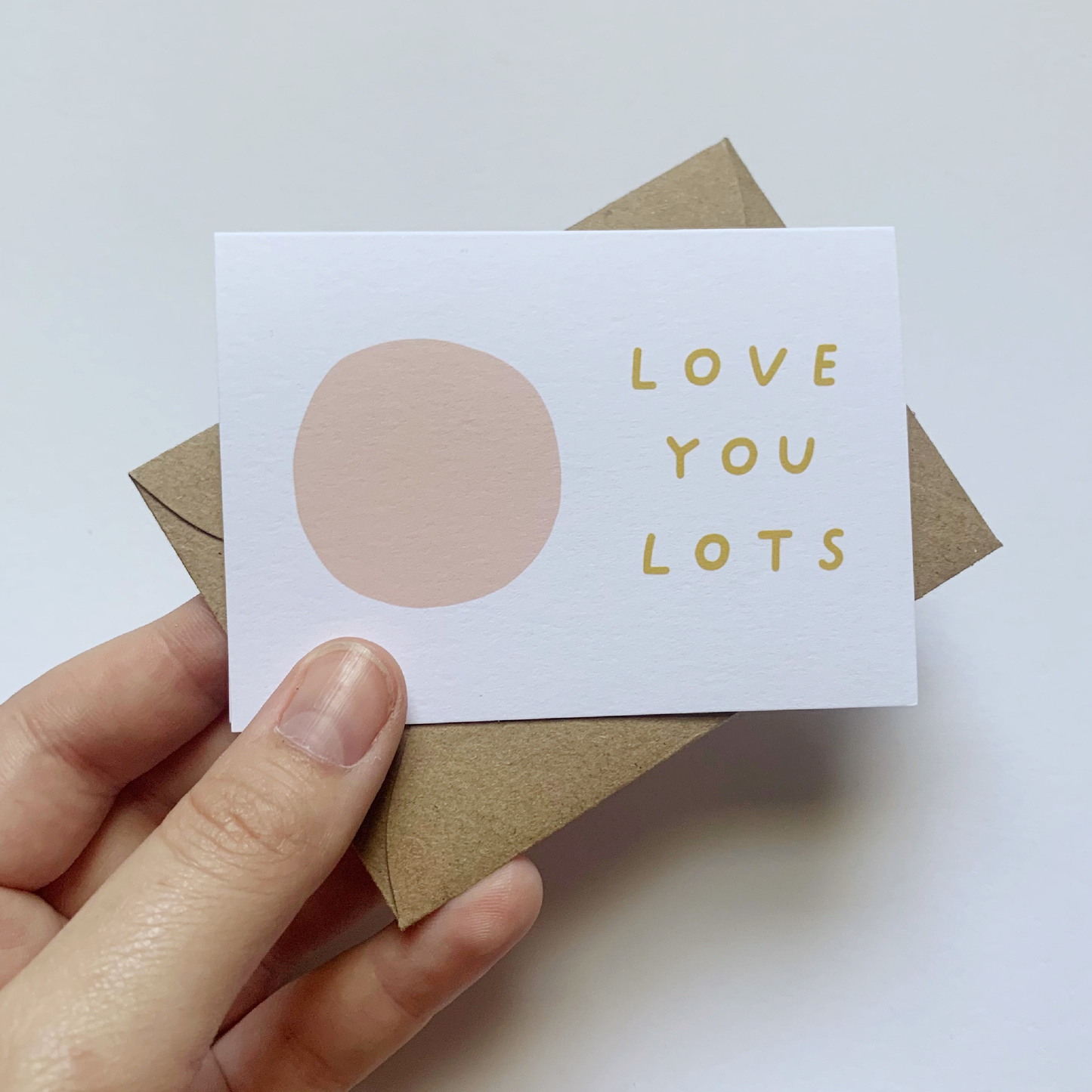 Tiny Enclosure Card - Love You Lots (new paper!)