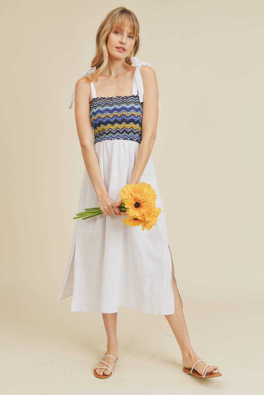 ISD1193 French Violet Crochet Top Dress Blue