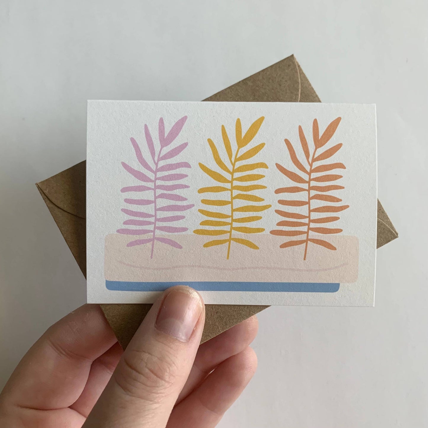 Tiny Enclosure Card - Rainbow Palm